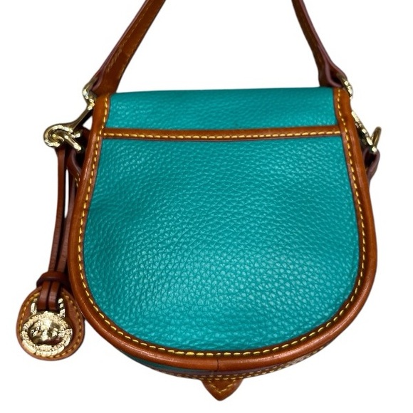 Dooney and Bourke All Weather Leather Green 2 Duck Crossbody Bag - Picture 3 of 9